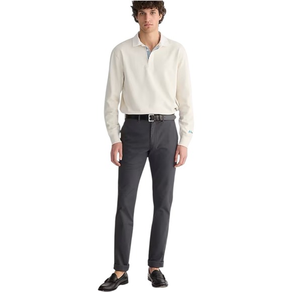 J Crew 1040 Athletic Tapered-fit stretch chino pant Size 35 X 30 Grey‎ - Picture 1 of 5